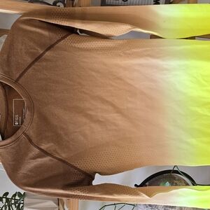 Figs Brown and Yellow Long Sleeve Underscrub